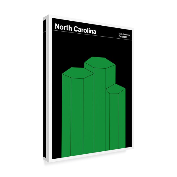 Print Collection - Artist 'North Carolina Emerald' Canvas Art,35x47